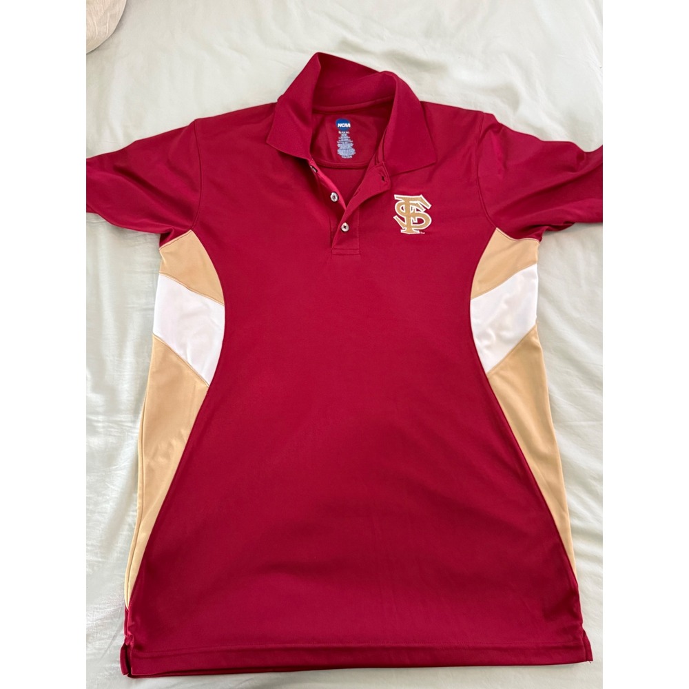 NCAA Florida State‎ Seminoles Maroon Gold Performance Polo Shirt